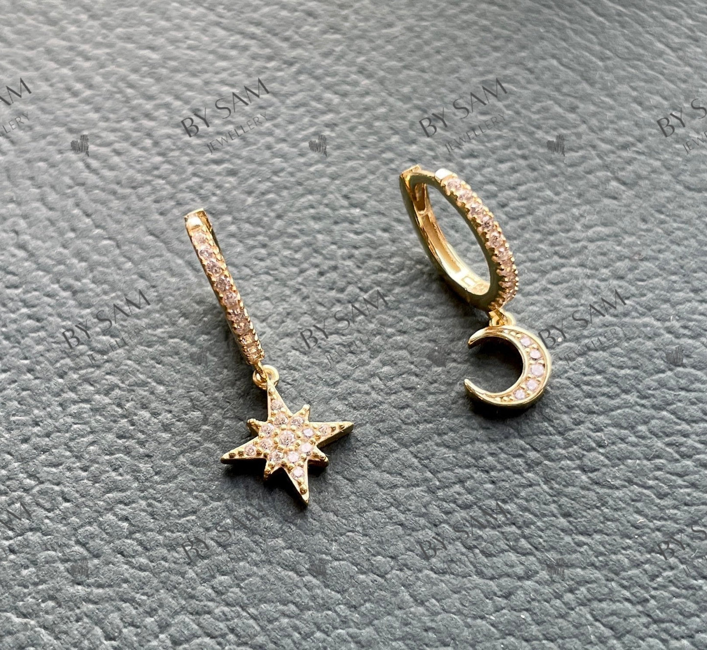 Moon and Star Boho earrings, gift for Mum earrings